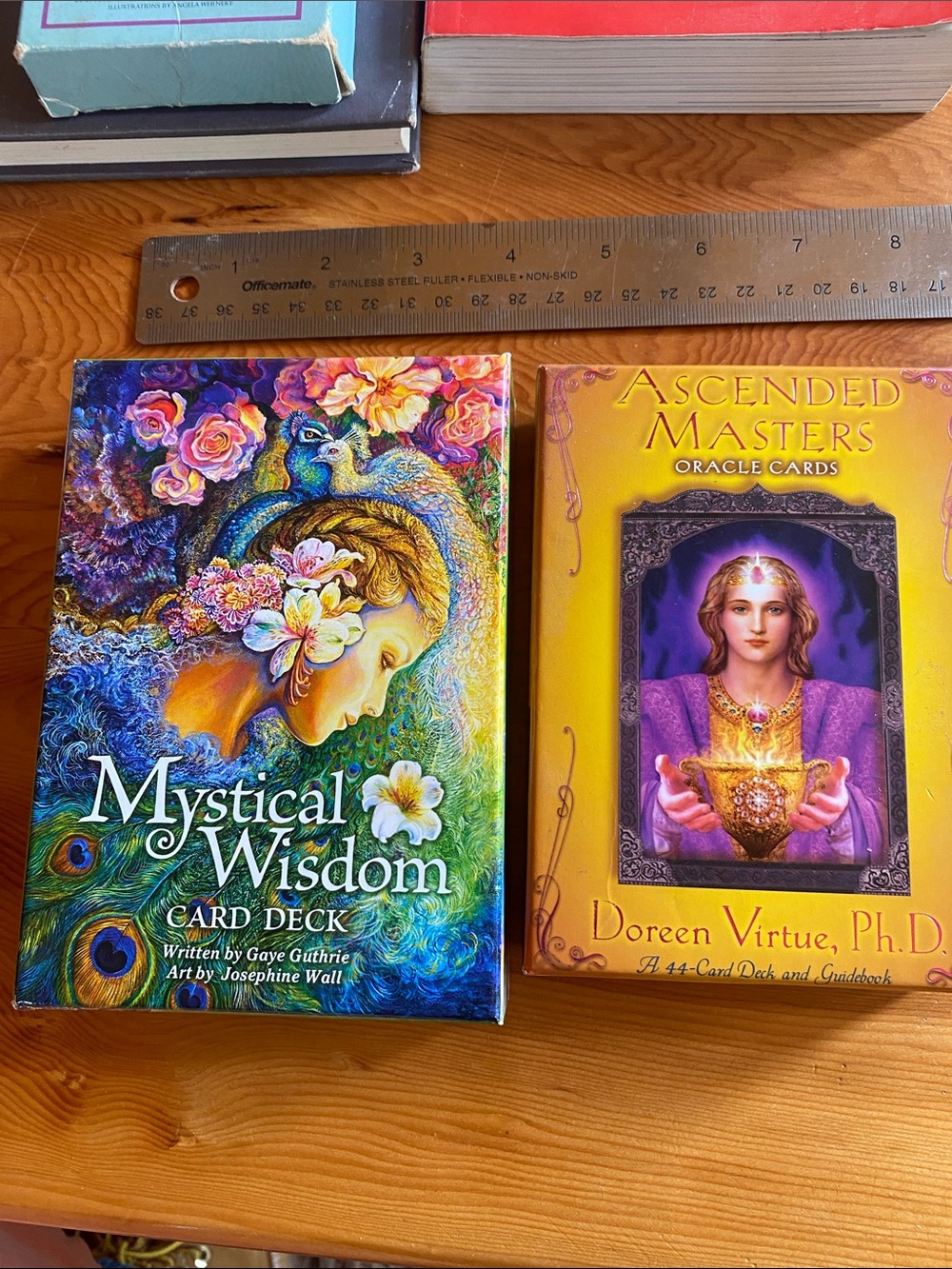 Mystical Wisdom & Ascended Masters Card Decks Bundle- Colorful Floral Artwork